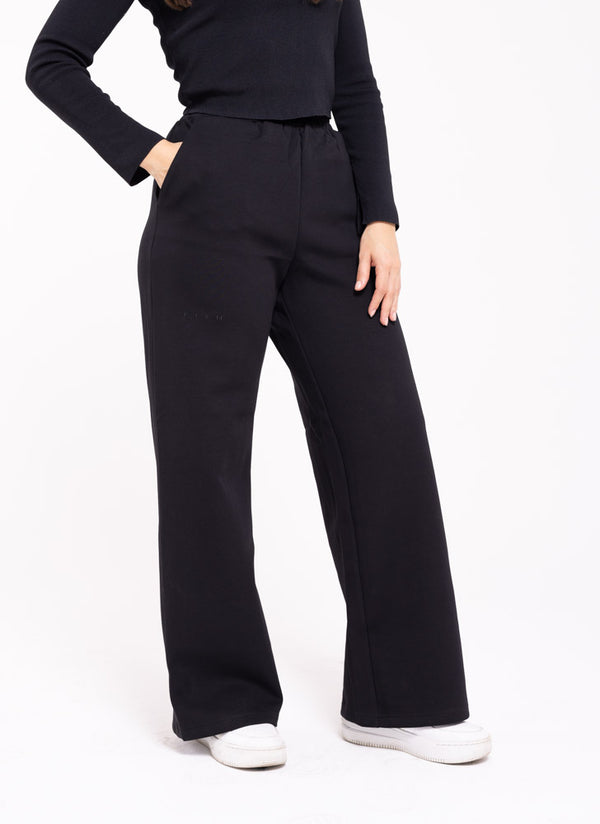 Cotton Relaxed Bottoms - Athleisure