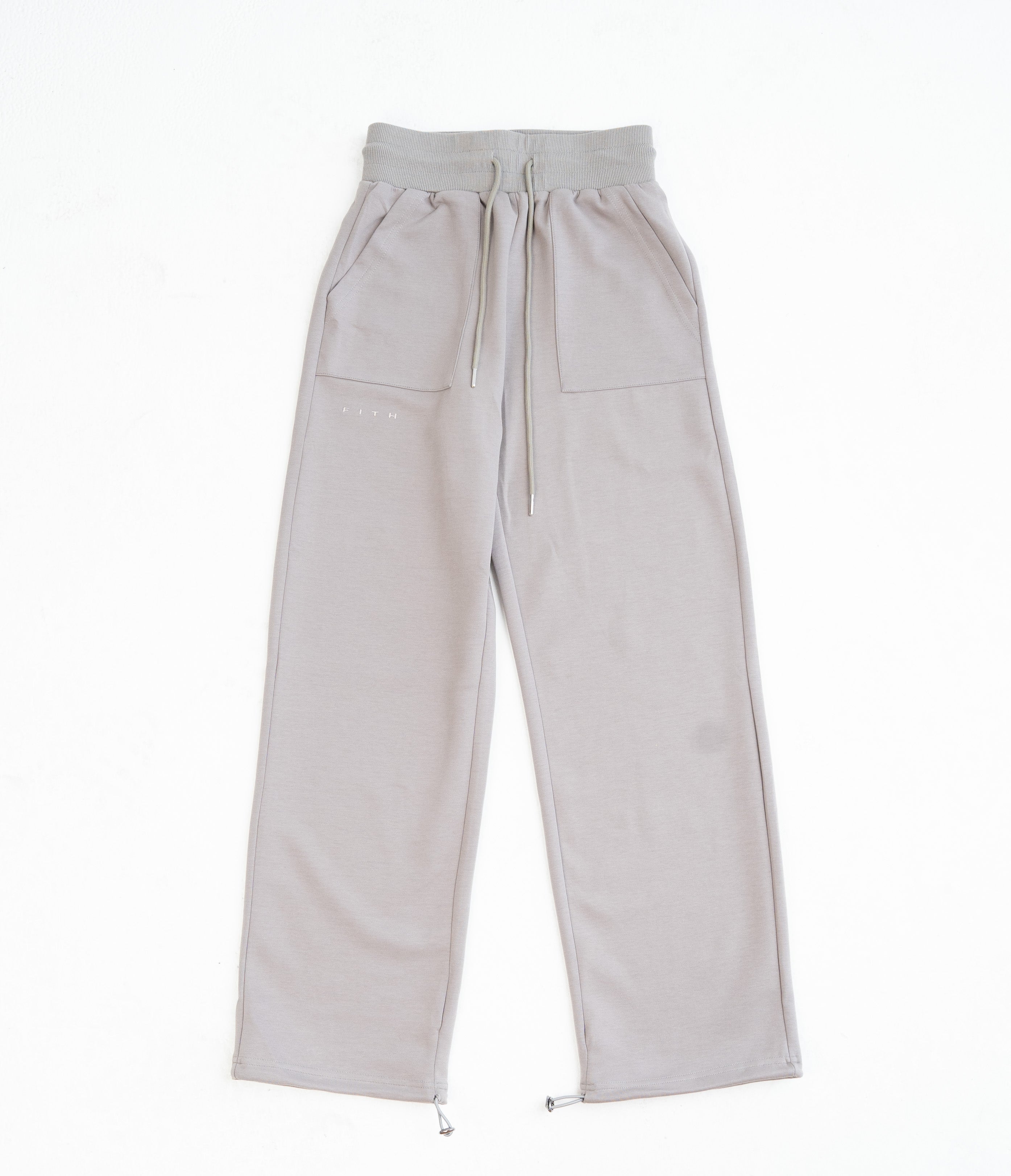 Grey High-Rise Relaxed Jogger Pants - REST DAY CAPSULE