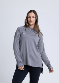 PWR Hi-Low Loose Workout Top (Shadow Grey)