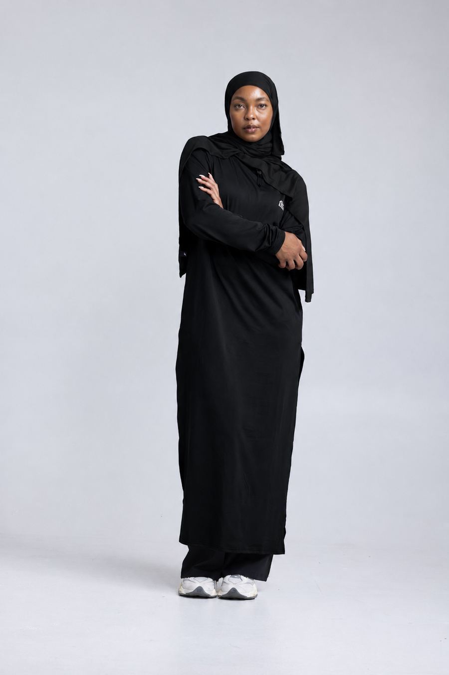 MODA - Modest Workout Abaya (Slim Fit) (Black)