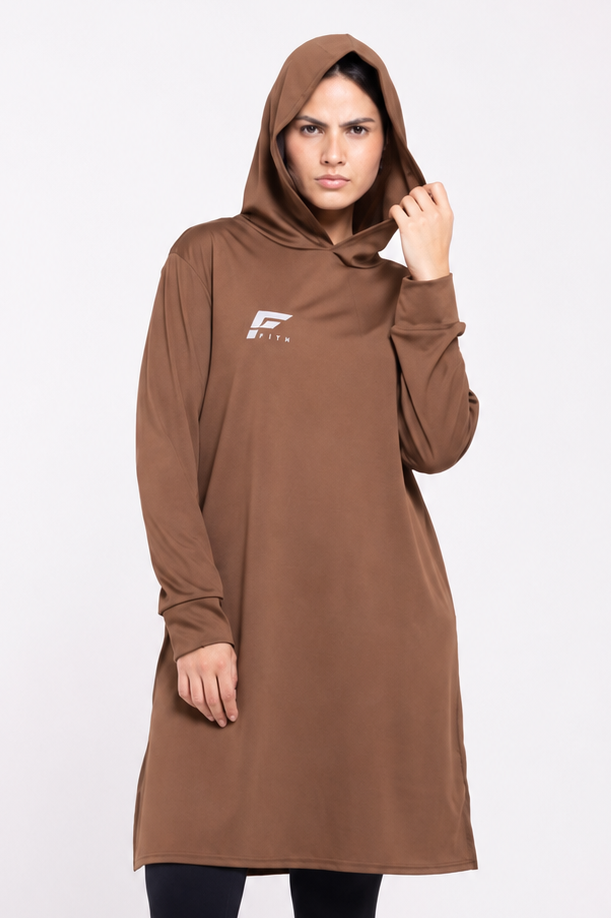 EASE - Oversized Hooded Long Sleeve Top