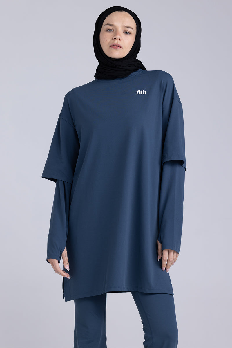 PWR Oversized Active Tee (Navy)