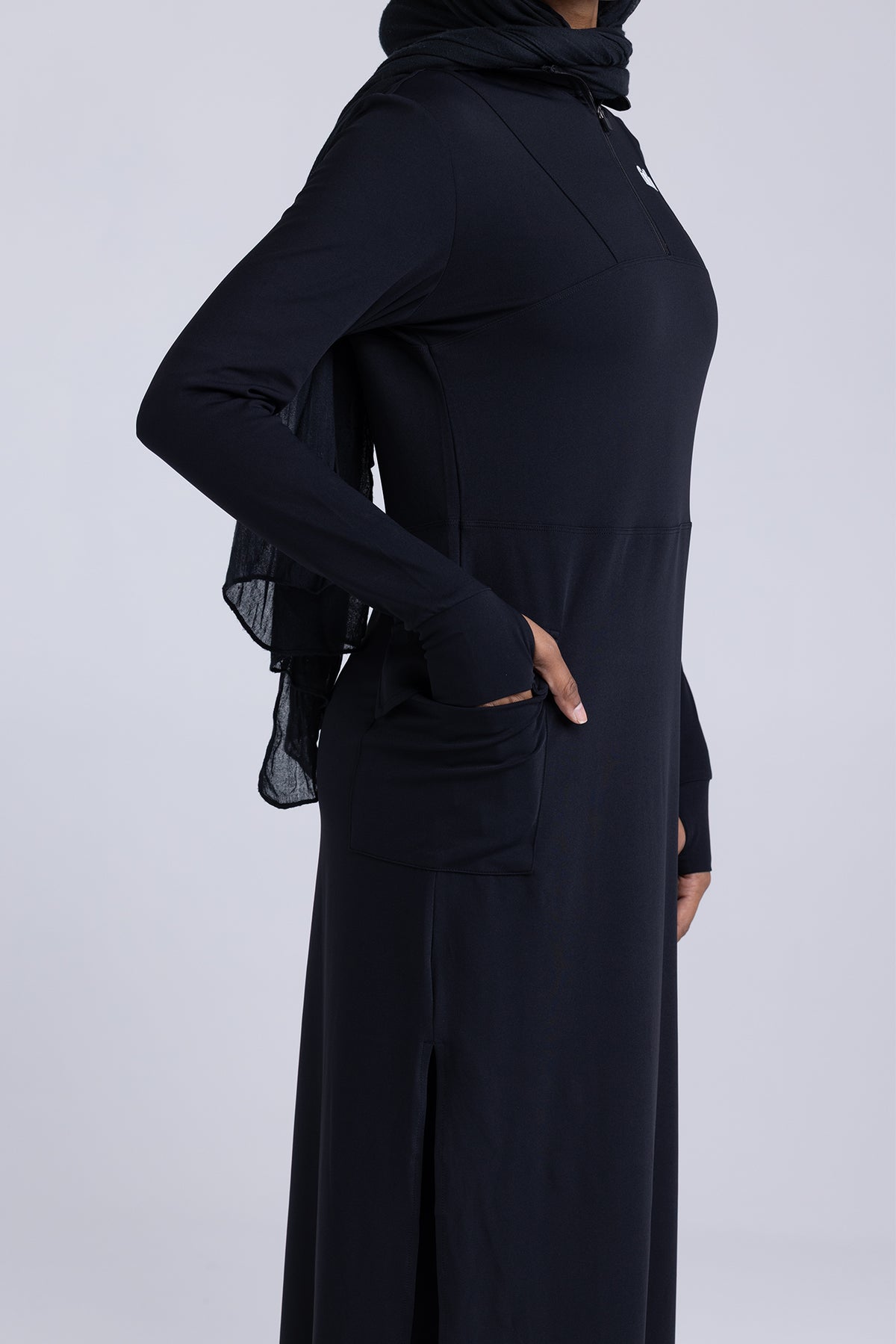 ACTV Abaya  - Modest Workout Abaya (Black)