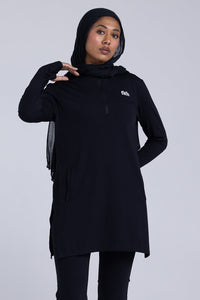 FLW Modest Workout Top (Black)