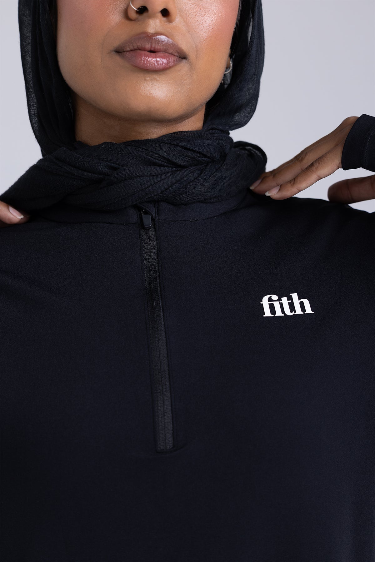 FLW Modest Workout Top (Black)