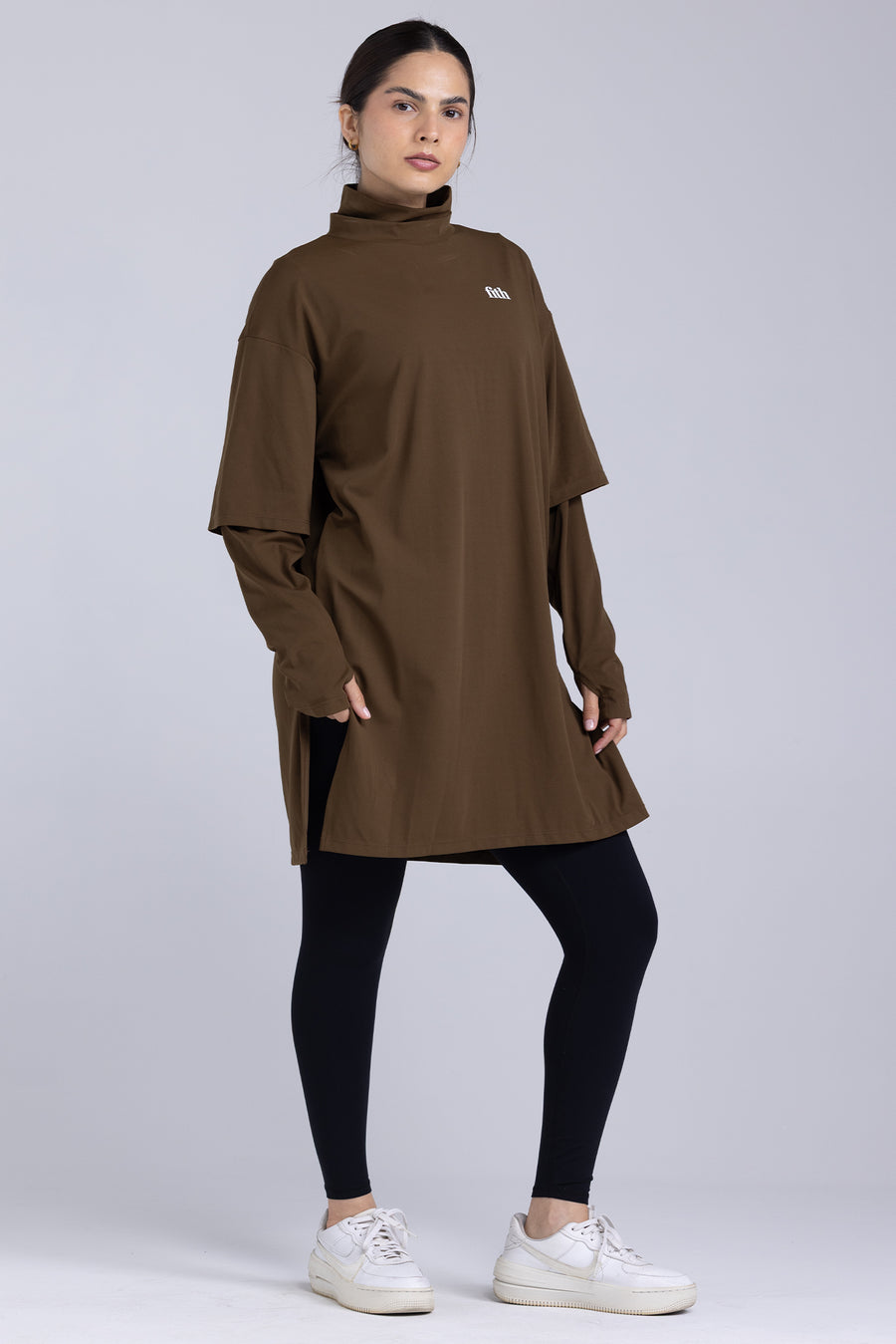 PWR Oversized Active Tee (Brown)