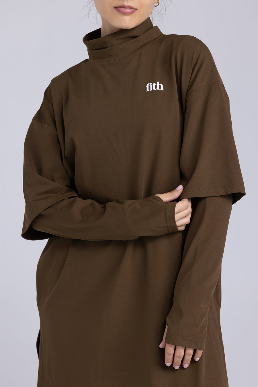PWR Oversized Active Tee (Brown)