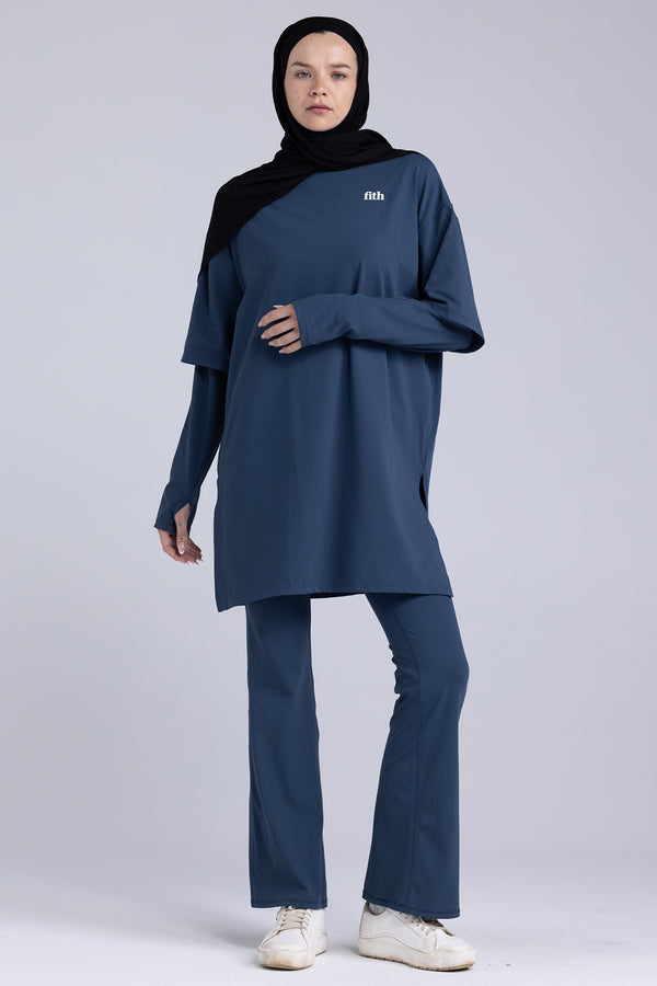 Soft Flare Leggings (Navy)
