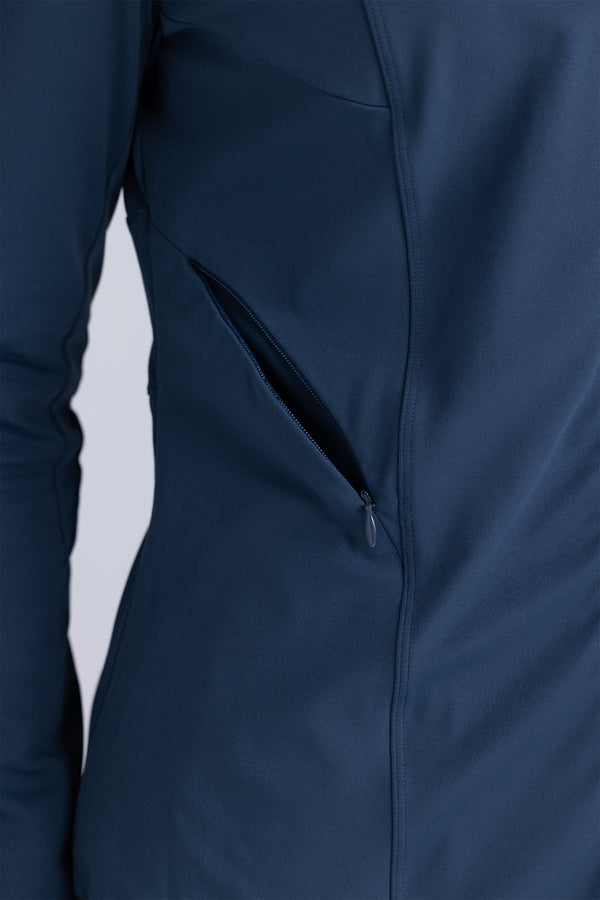 FLX Zipped Jacket - Premium Coverage (Navy)
