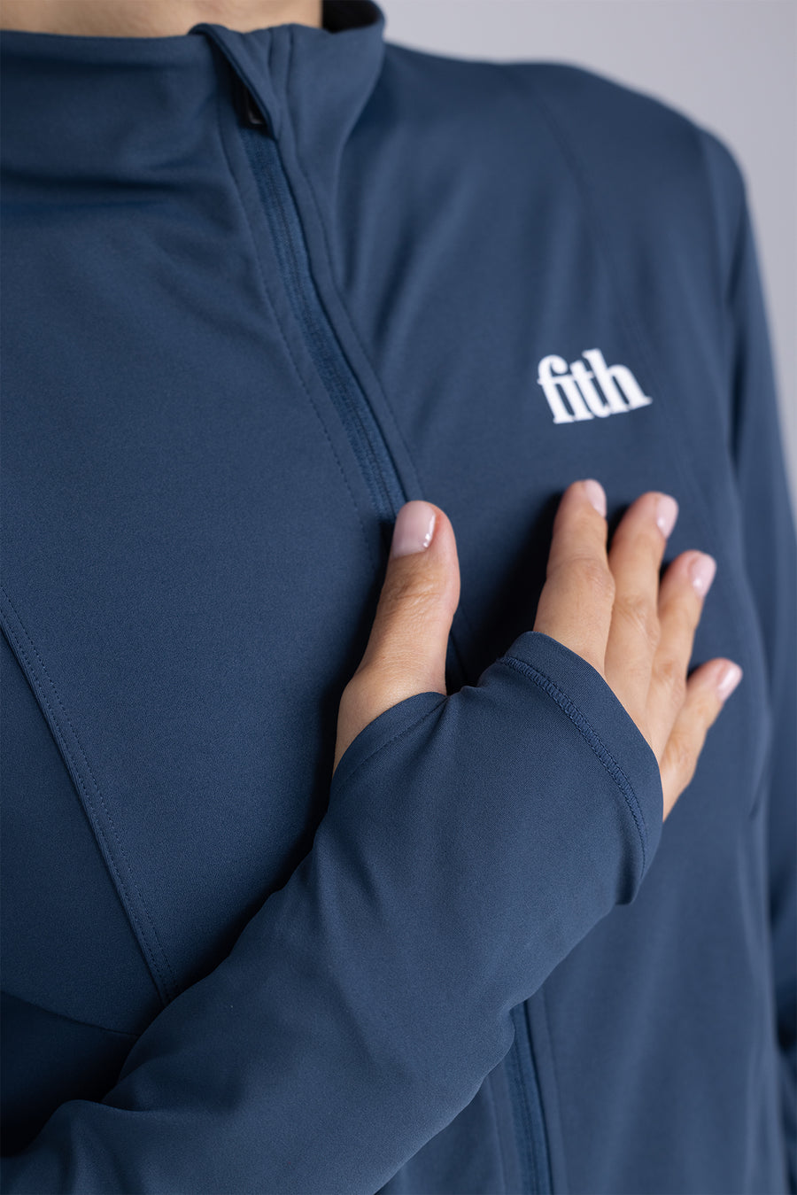 FLX Zipped Jacket - Premium Coverage (Navy)