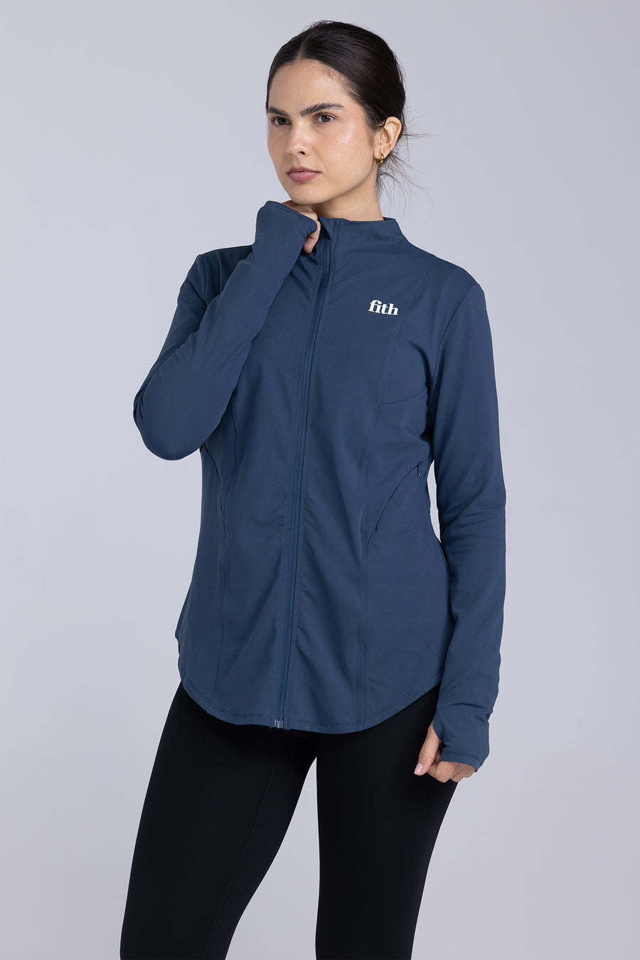 FLX Zipped Jacket - Premium Coverage (Navy)