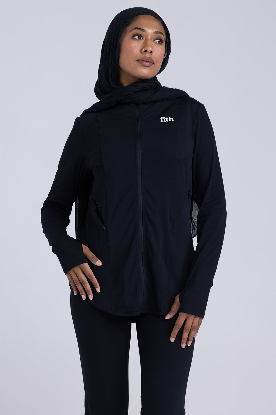 FLX Zipped Jacket - Premium Coverage (Black)