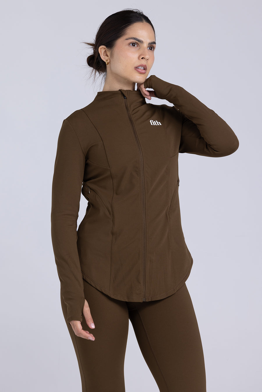 FLX Zipped Jacket - Premium Coverage (Brown)