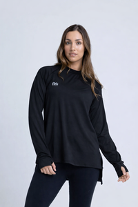 PWR Hi-Low Loose Workout Top (Black)