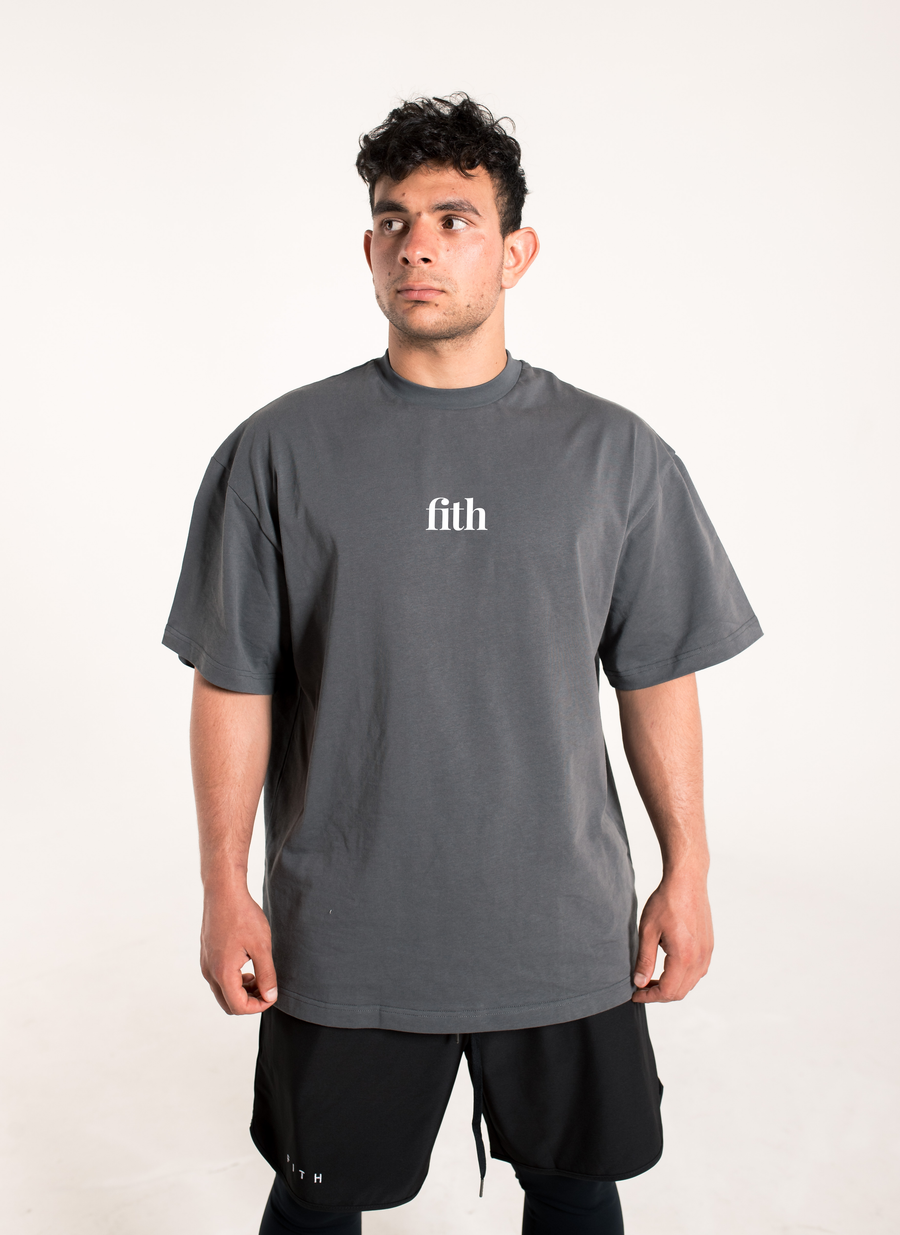 Alhamdulilah - Workout Pump-Cover Up T-Shirt (UNISEX) (Iron Grey)