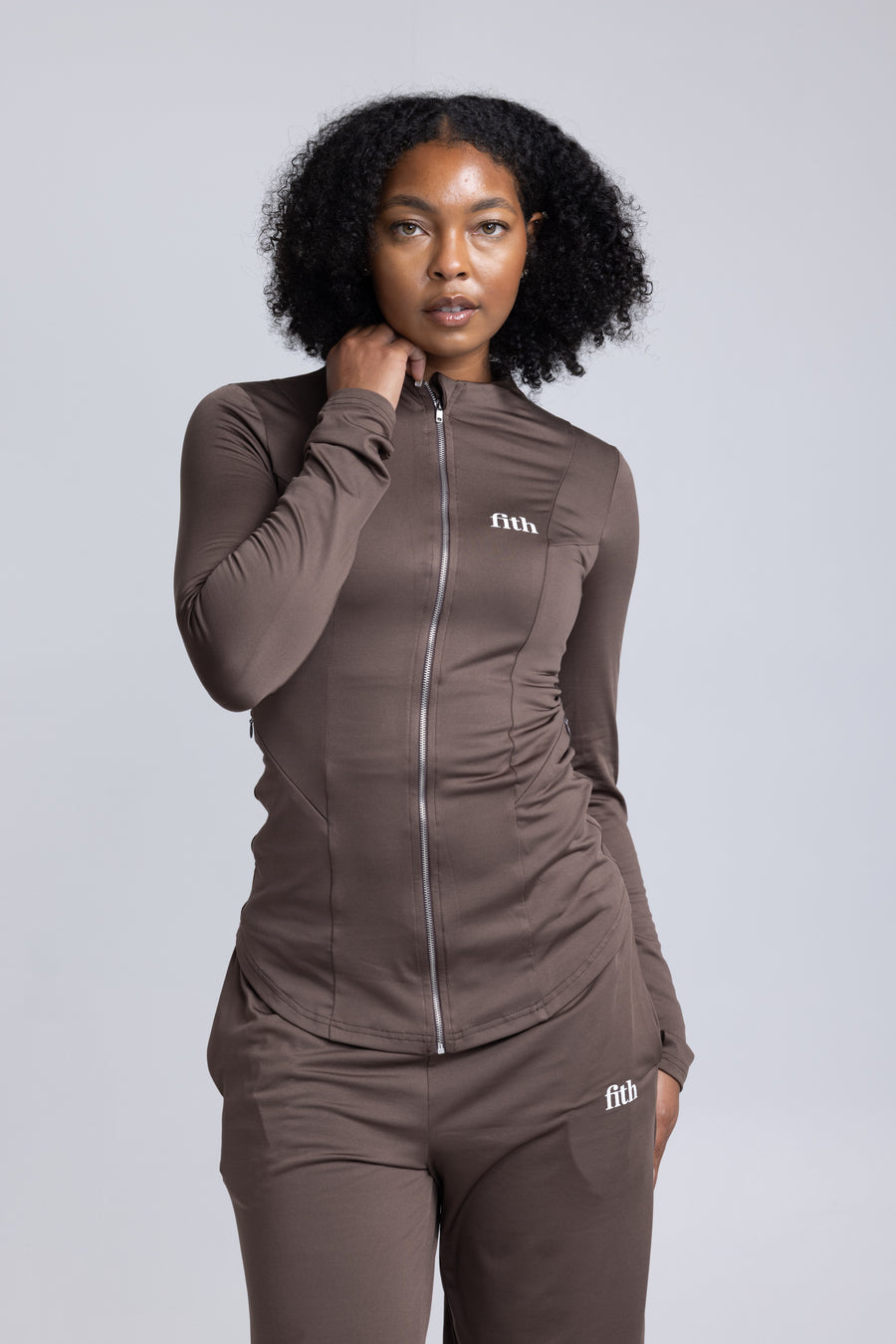PWR Active Zip-Top (Chocolate)