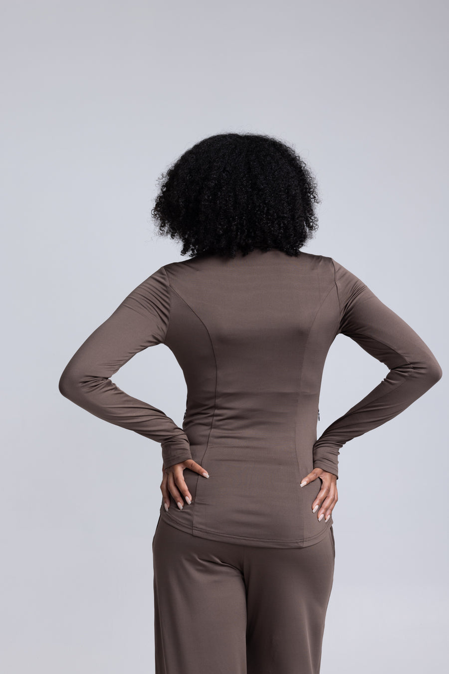 PWR Active Zip-Top (Chocolate)