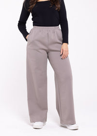 Cotton Relaxed Bottoms - Athleisure (Grey)
