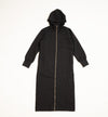 Black Hooded Abaya (Zipped) - REST DAY CAPSULE