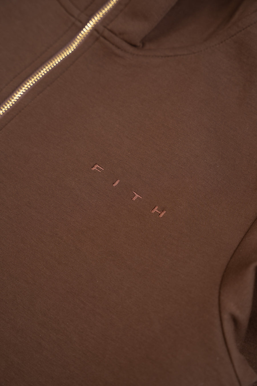 Cotton Brown Hooded Abaya (Zipped) - Athleisure