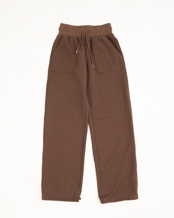 Brown High-Rise Relaxed Jogger Pants - REST DAY CAPSULE