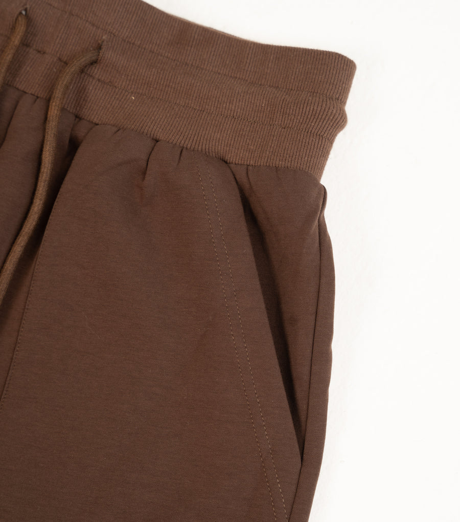 Cotton Brown High-Rise Relaxed Jogger Pants - Athleisure