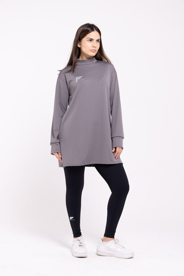 MODAL 2.0 - Modest Long Sleeve Top (Grey)