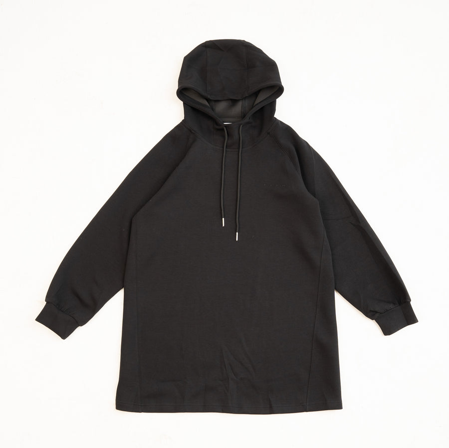Cotton Black Relaxed Hoodie - Athleisure