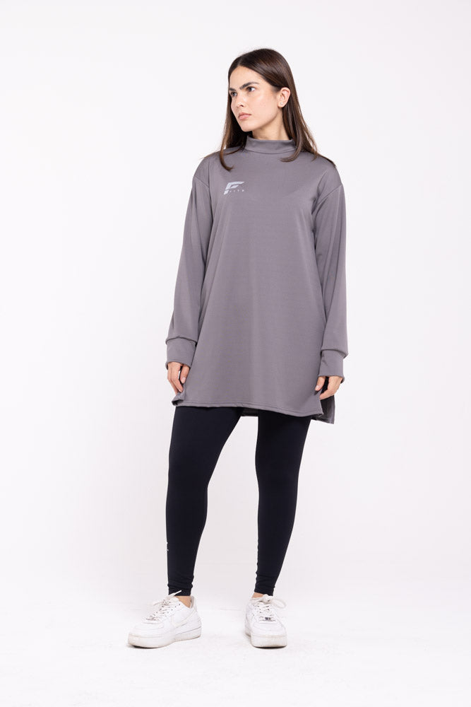 MODAL 2.0 - Modest Long Sleeve Top (Grey)