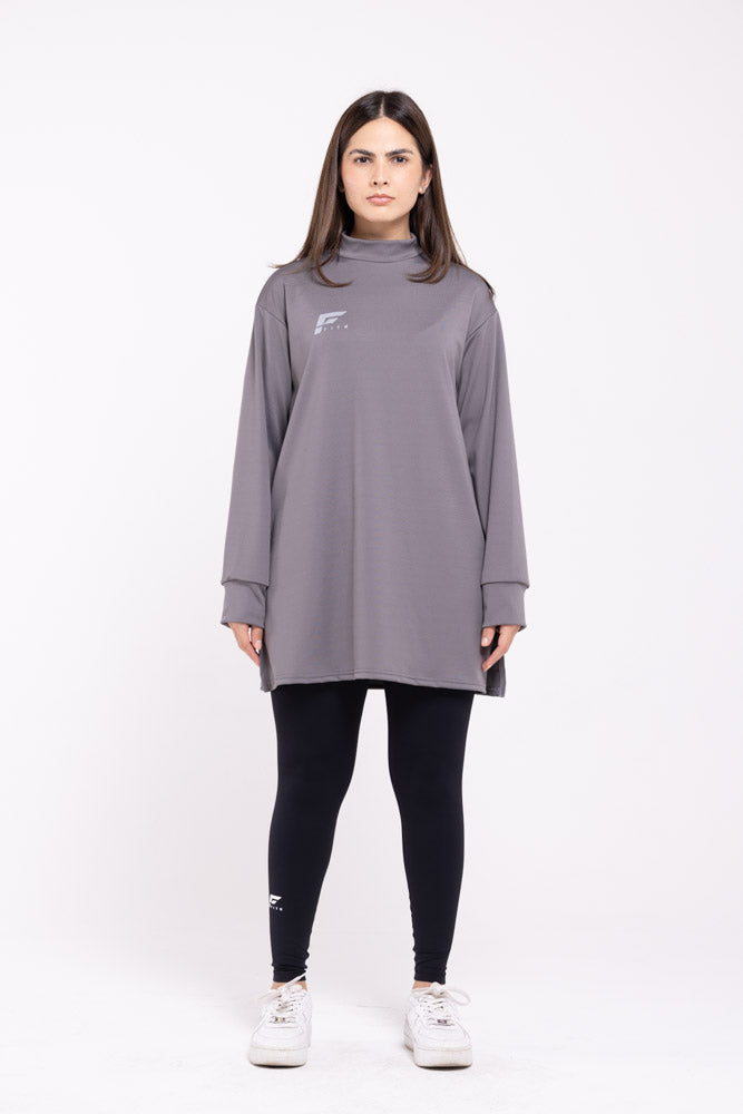 MODAL 2.0 - Modest Long Sleeve Top (Grey)