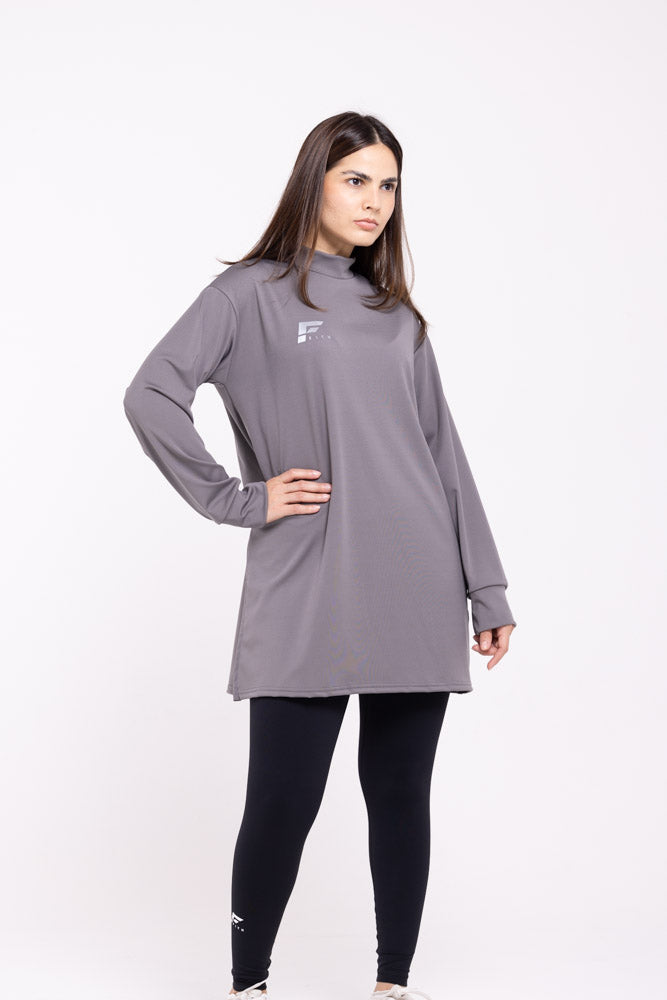 MODAL 2.0 - Modest Long Sleeve Top (Grey)