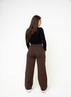 Brown High-Rise Relaxed Jogger Pants - REST DAY CAPSULE