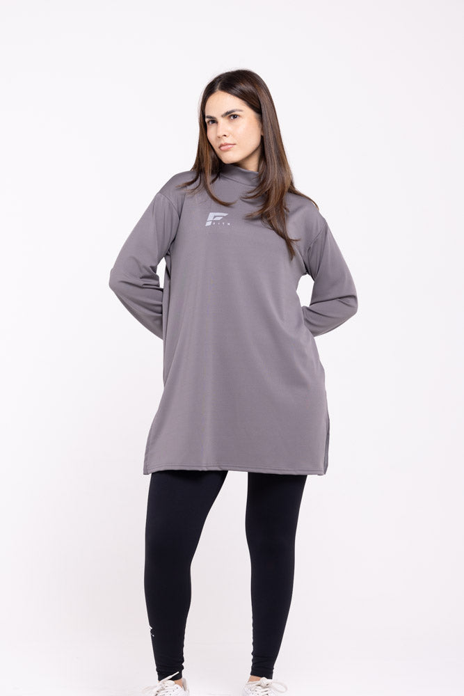 MODAL 2.0 - Modest Long Sleeve Top (Grey)