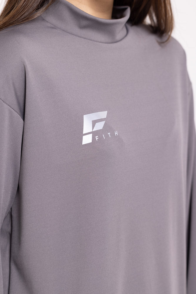 MODAL 2.0 - Modest Long Sleeve Top (Grey)