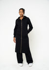 Black Hooded Abaya (Zipped) - REST DAY CAPSULE