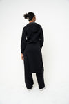 Black Hooded Abaya (Zipped) - REST DAY CAPSULE