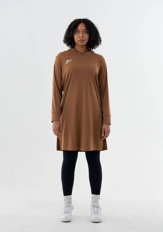 EASE - Oversized Hooded Long Sleeve Top