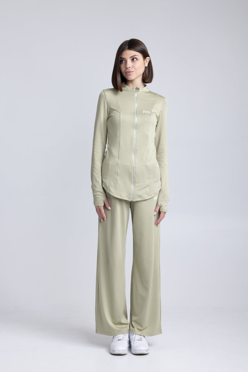 PWR Active Zip-Top (Matcha)