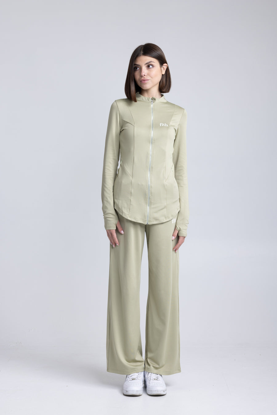 PWR Active Zip-Top (Matcha)