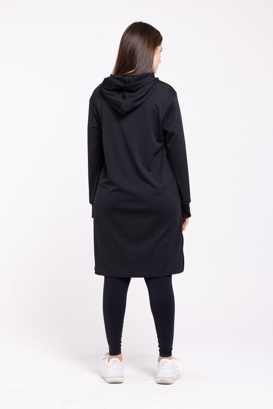 EASE - Oversized Hooded Long Sleeve Top