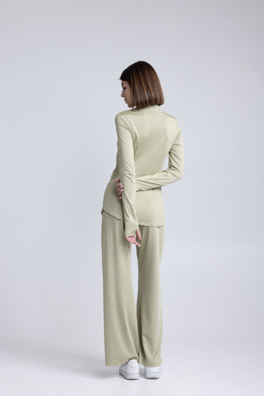 PWR Active Zip-Top (Matcha)