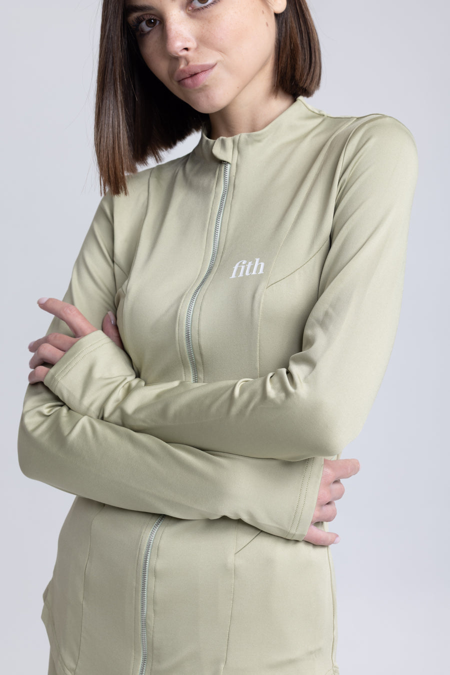 PWR Active Zip-Top (Matcha)
