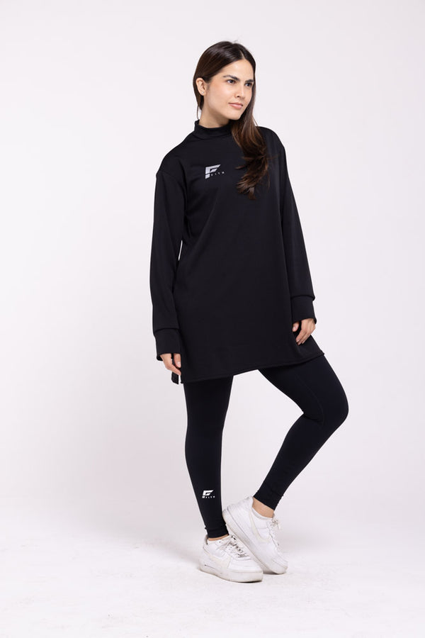 MODAL 2.0 - Modest Long Sleeve Top (Black)