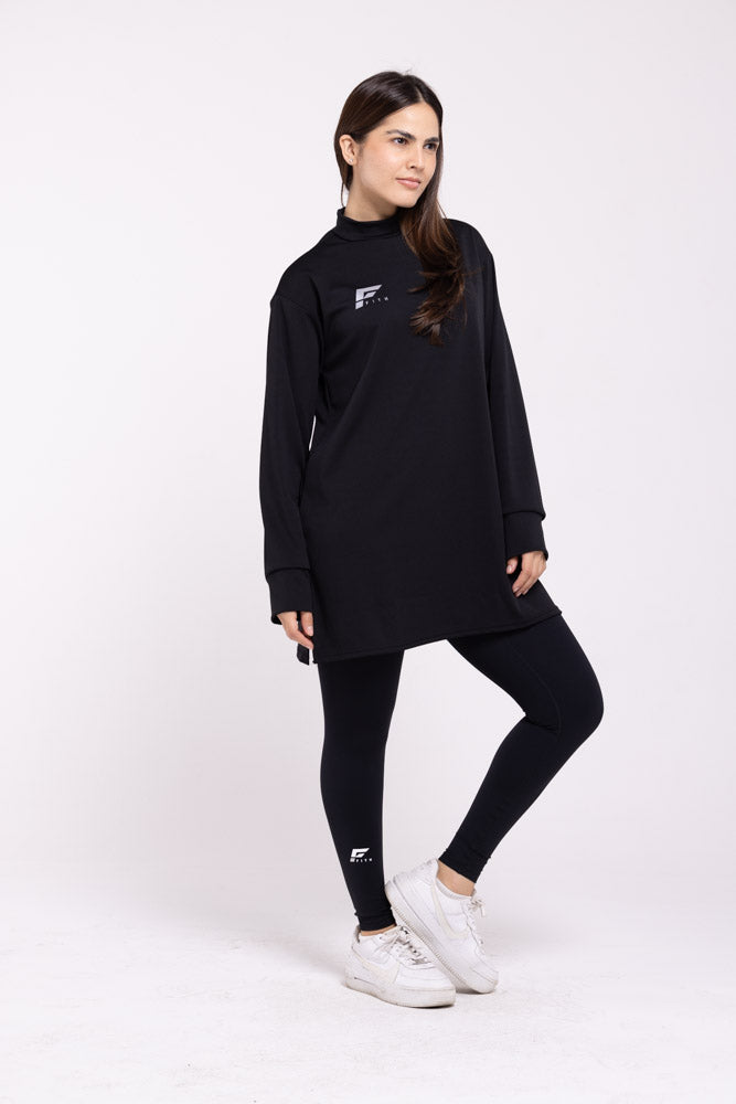 MODAL 2.0 - Modest Long Sleeve Top (Black)