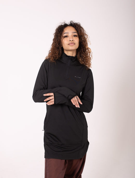 MOTION - High-Neck Quarter-Zip Top (Slim Fit)