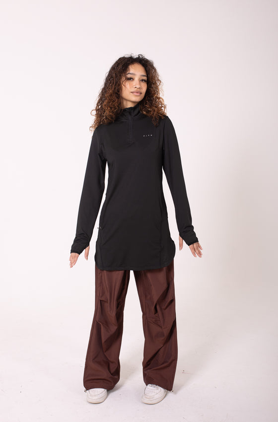 MOTION - High-Neck Quarter-Zip Top (Slim Fit)