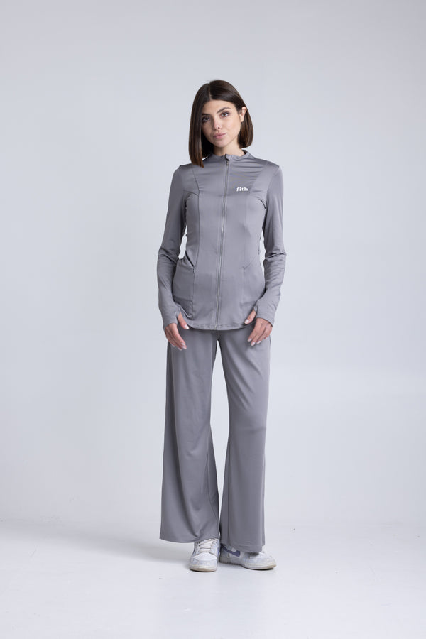 PWR Active Zip-Top (Grey)