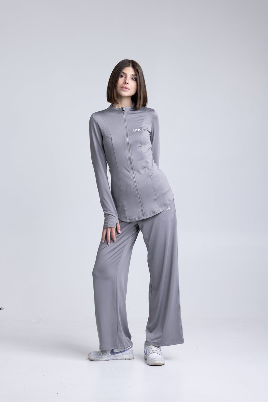 PWR Active Zip-Top (Grey)