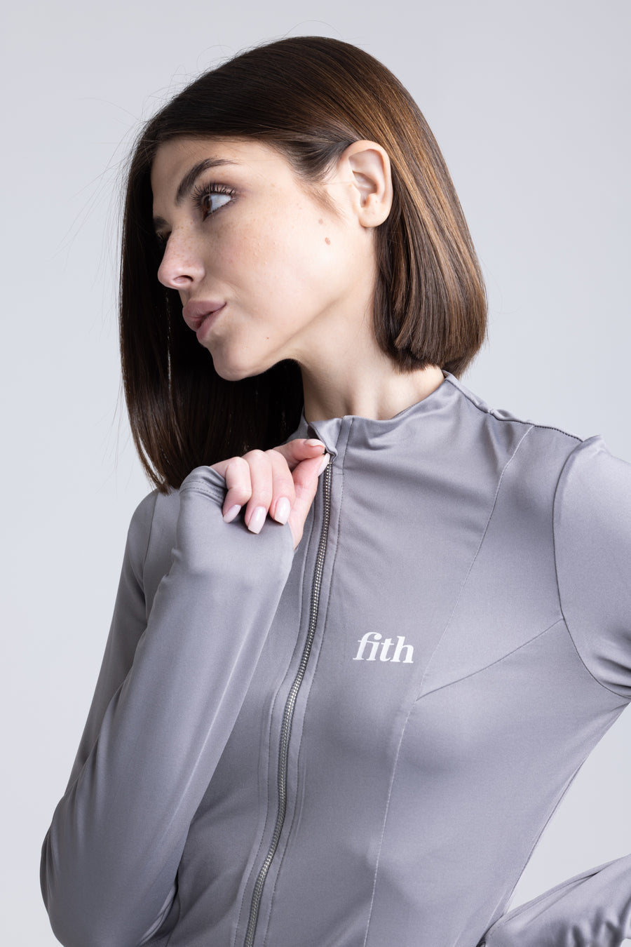PWR Active Zip-Top (Grey)