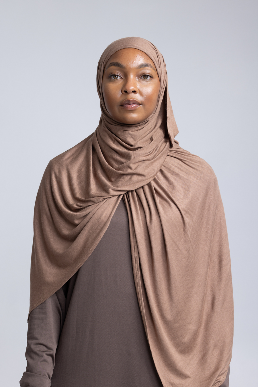Non-Slip Workout Hijab (Hazelnut)